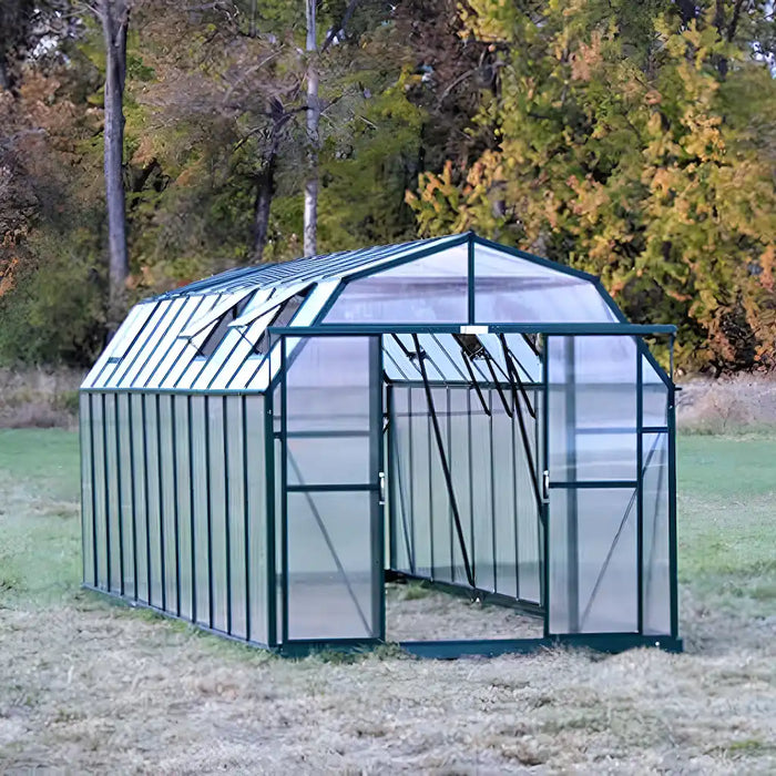 Grandio Elite 8x24 Greenhouse Kit 10mm Polycarbonate Heavy Duty Aluminum Frame