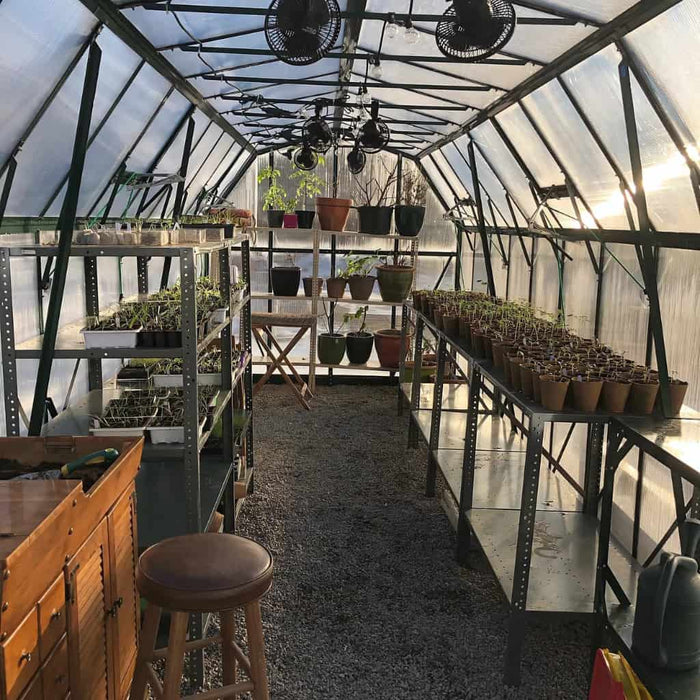 Grandio Elite 8x24 Greenhouse Kit 10mm Polycarbonate Heavy Duty Aluminum Frame