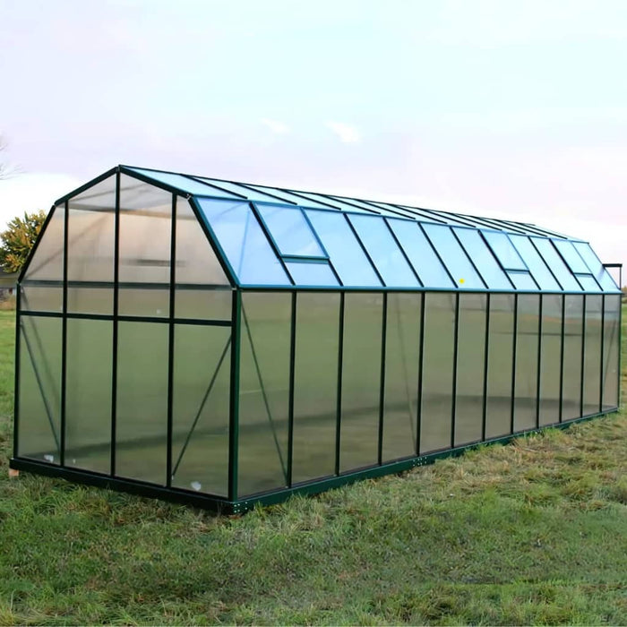 Grandio Elite 8x24 Greenhouse Kit 10mm Polycarbonate Heavy Duty Aluminum Frame