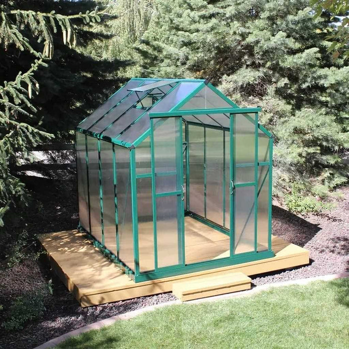 Grandio Element 6x8 Greenhouse Kit 10mm Polycarbonate Aluminum Frame
