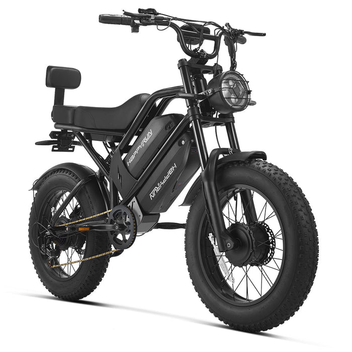 HappyRun G70 Pro Dual-Motor Electric Cargo Bike Dual Battery