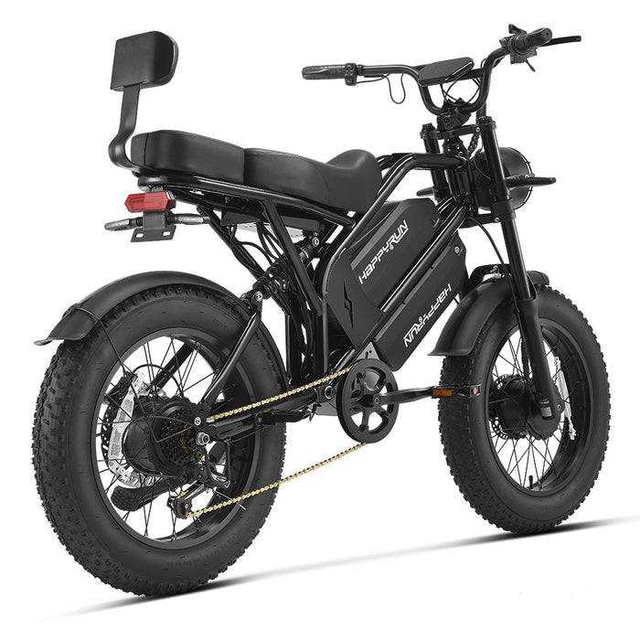 HappyRun G70 Pro Dual-Motor Electric Cargo Bike Dual Battery