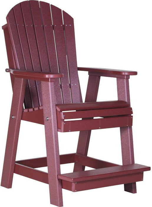 LuxCraft Counter Height Recycled Plastic Adirondack Balcony Chair (COUNTER HEIGHT)