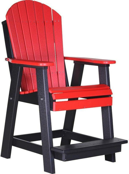 LuxCraft Recycled Plastic Counter Height Adirondack Balcony Table Set