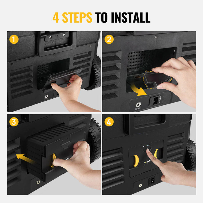 BougeRV Detachable Battery of Portable Fridge (Adapter not included)
