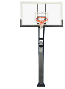 Ironclad Triple Threat 42"x60" Adjustable In-Ground Basketball Hoop - TPT664-XL