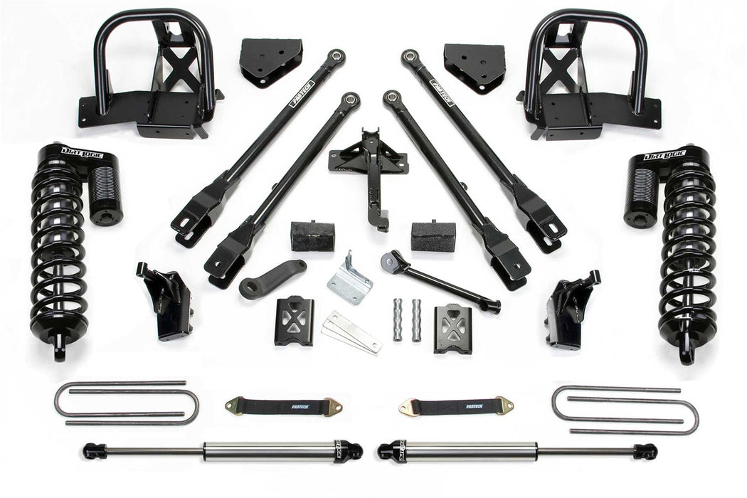 Fabtech K20142DL - 05-07 Ford F350 4WD 6in 4Link Sys w/Dlss 4.0 C/O & Rr Dlss