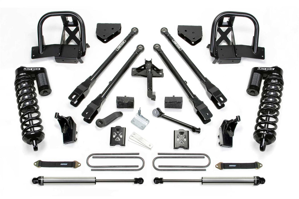Fabtech K2032DL - 08-10 Ford F250 4WD 6in 4Link Sys w/Dlss 4.0 C/O & Rr Dlss