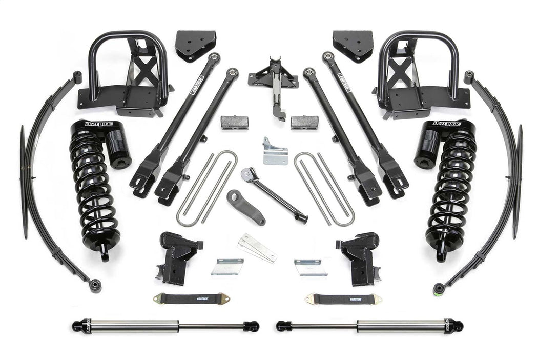 Fabtech K20381DL - 08-10 Ford F350 4WD 10in 4Link Sys w/Dlss 4.0 C/O& Rr Dlss