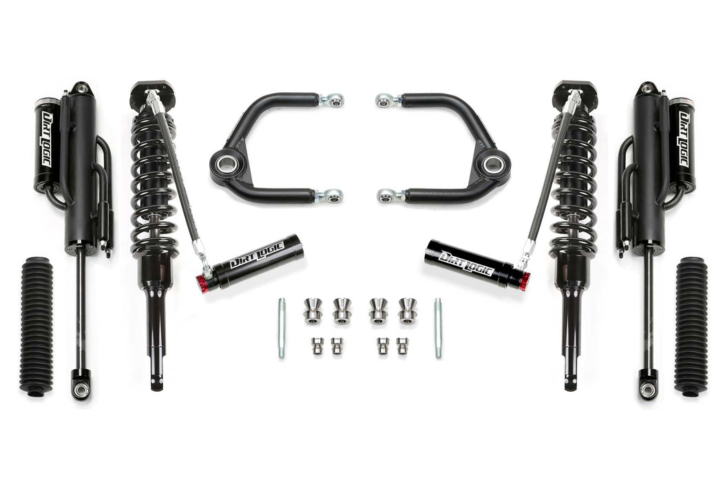 Fabtech K2355DL - 17-20 Ford F150 Raptor 0/3in Tubular Uniball UCA w/ 3.0 DL Shocks Bypass