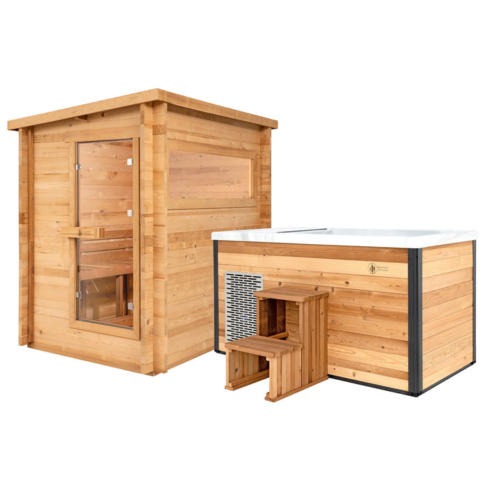Redwood Outdoors Cove Sauna x Denali Cold Plunge
