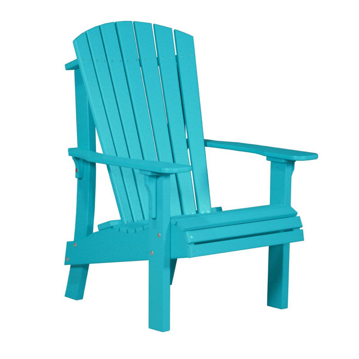 LuxCraft Recycled Plastic Royal Adirondack Chair with Elevated Seat Height