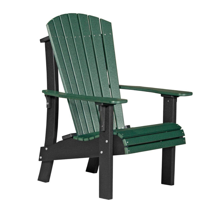 LuxCraft Recycled Plastic Royal Adirondack Chair with Elevated Seat Height