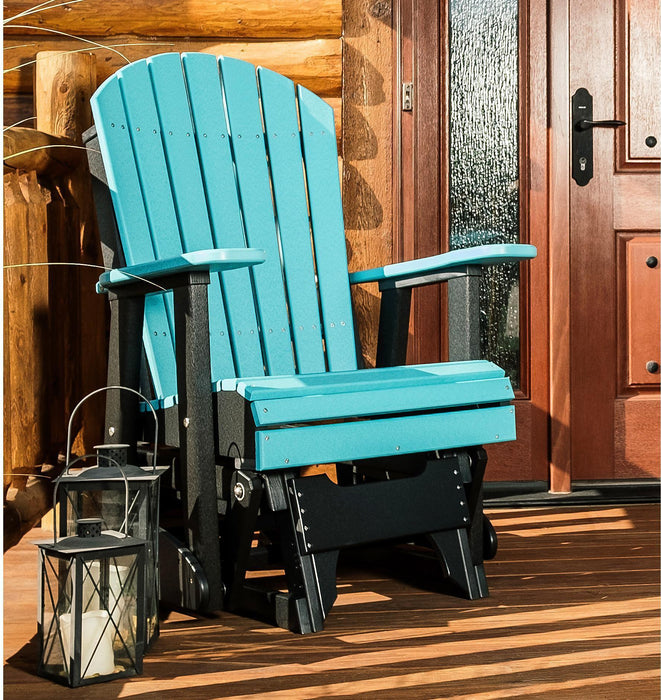 LuxCraft Recycled Plastic 2' Adirondack Glider Chair