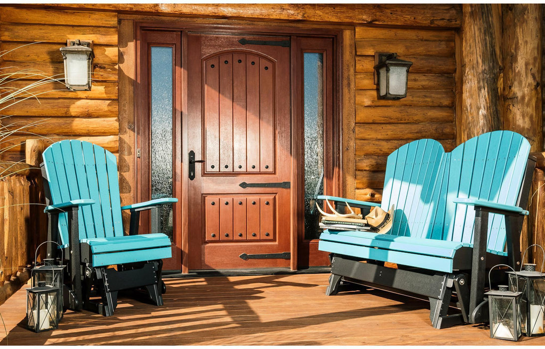 LuxCraft Recycled Plastic 2' Adirondack Glider Chair