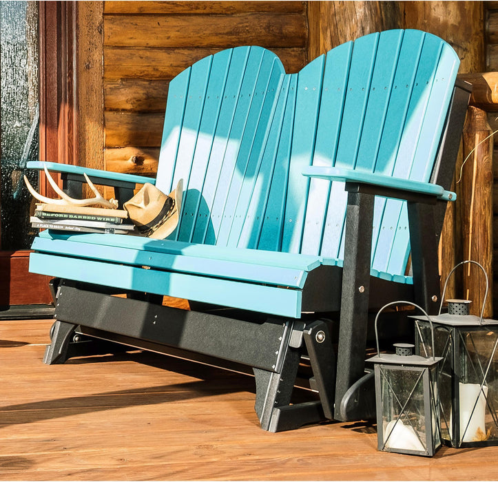 LuxCraft Recycled Plastic 4' Adirondack Glider Chair