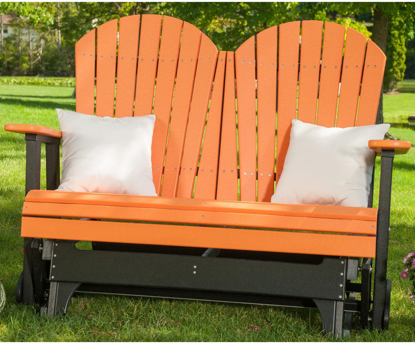 LuxCraft Recycled Plastic 4' Adirondack Glider Chair