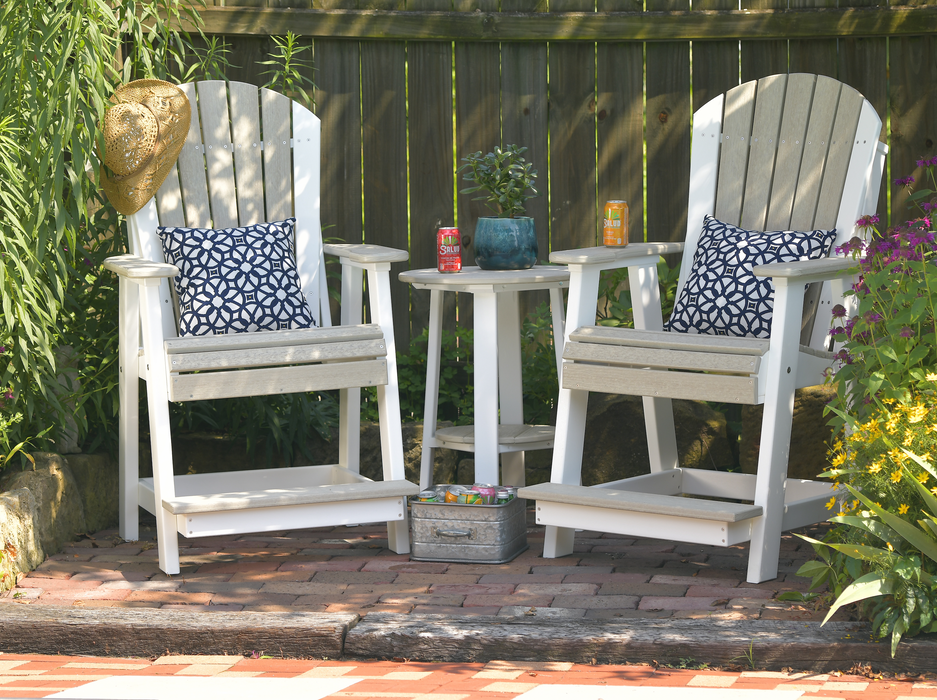 LuxCraft Counter Height Recycled Plastic Adirondack Balcony Chair (COUNTER HEIGHT)