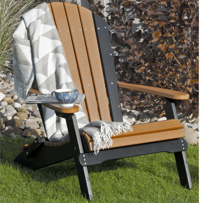 LuxCraft Recycled Plastic Folding Adirondack Chair