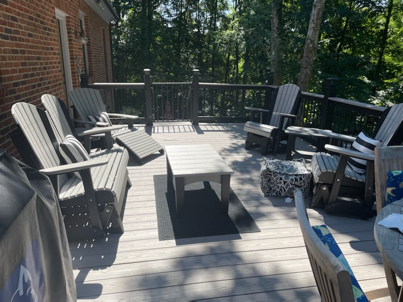 LuxCraft Recycled Plastic 4' Adirondack Glider Chair