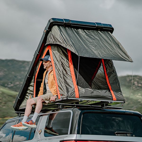 BADASS TENTS 2023 RUGGED Rooftop Tent (Universal Fit) w/ Top Crossbars