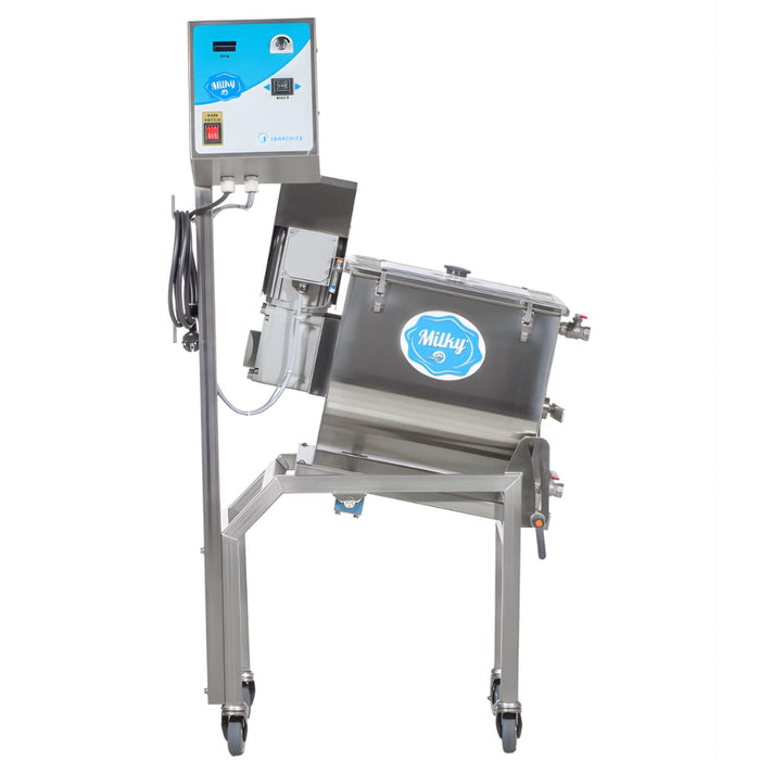 Milky Electric Butter Churn Machine FJ 32 with a Tilting Mechanism