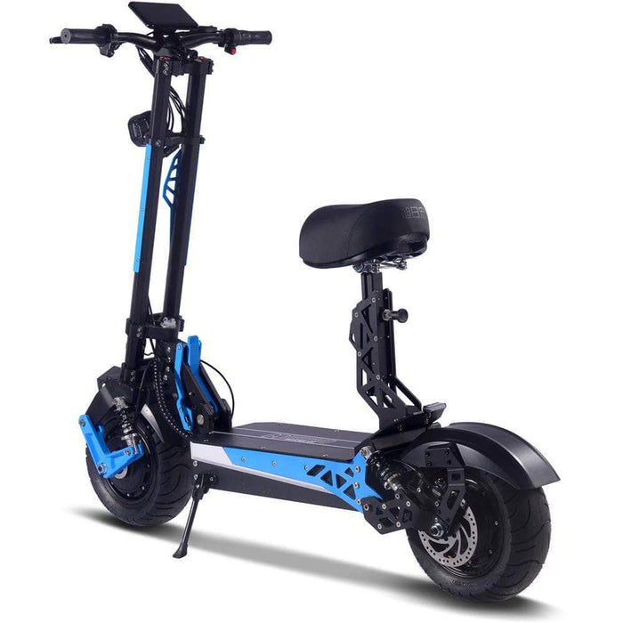 Mototec Switchblade 60v 4000w Foldable Lithium Electric Scooter - removable seat, full suspension