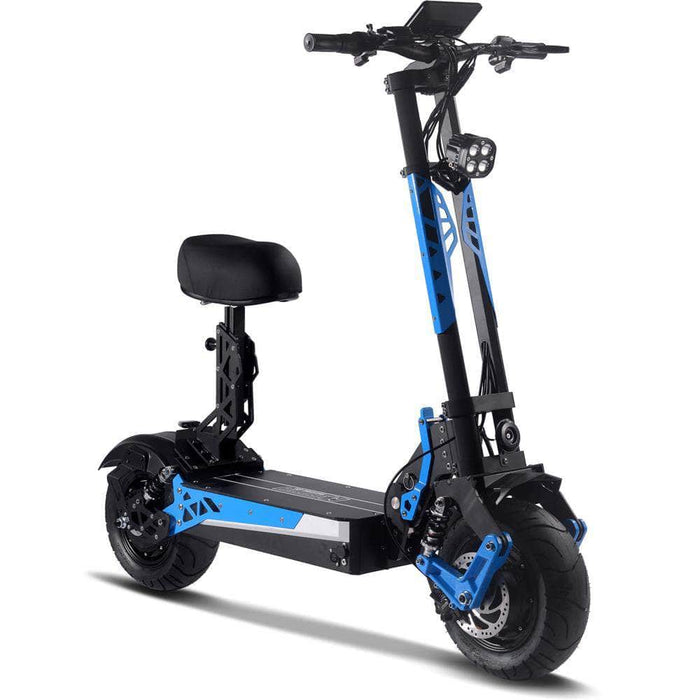 Mototec Switchblade 60v 4000w Foldable Lithium Electric Scooter - removable seat, full suspension