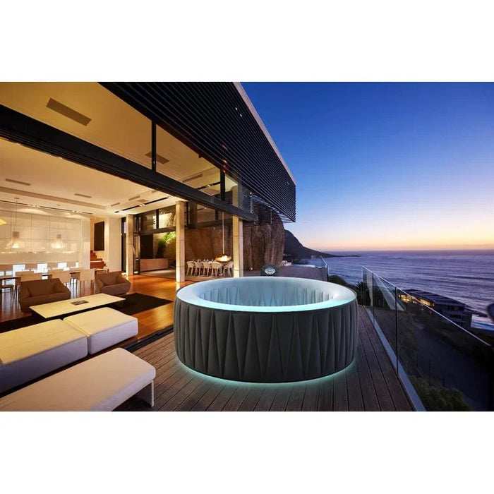 MSPA URBAN Aurora Round 6 Person Inflatable Hot Tub Spa With LED lights | U-AU061
