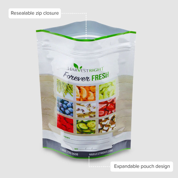 Harvest Right 50-Pack Resealable Zip Mylar Bags