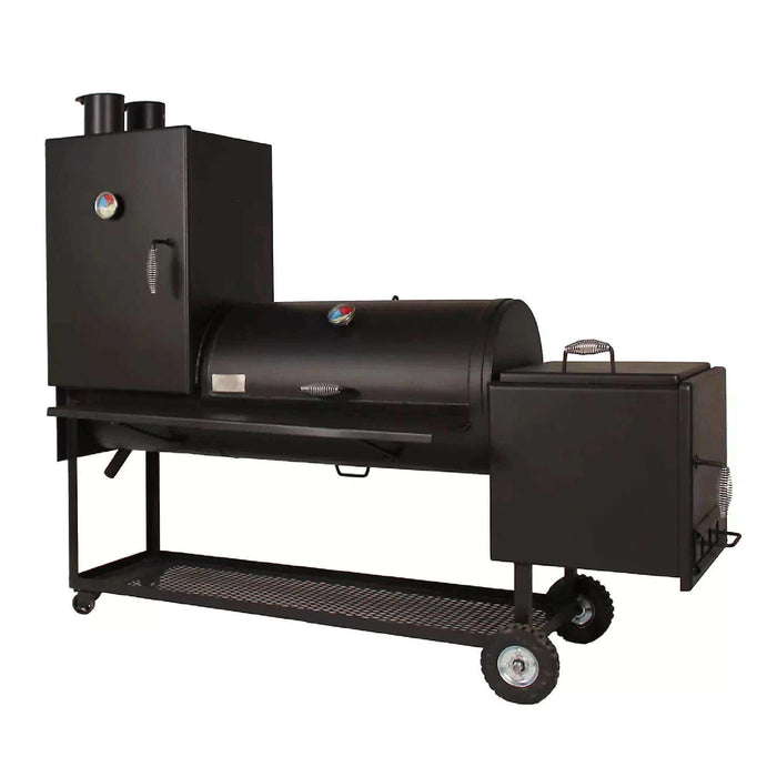Old Country BBQ Pits Angus Offset with vertical chamber Smoker OC20x80