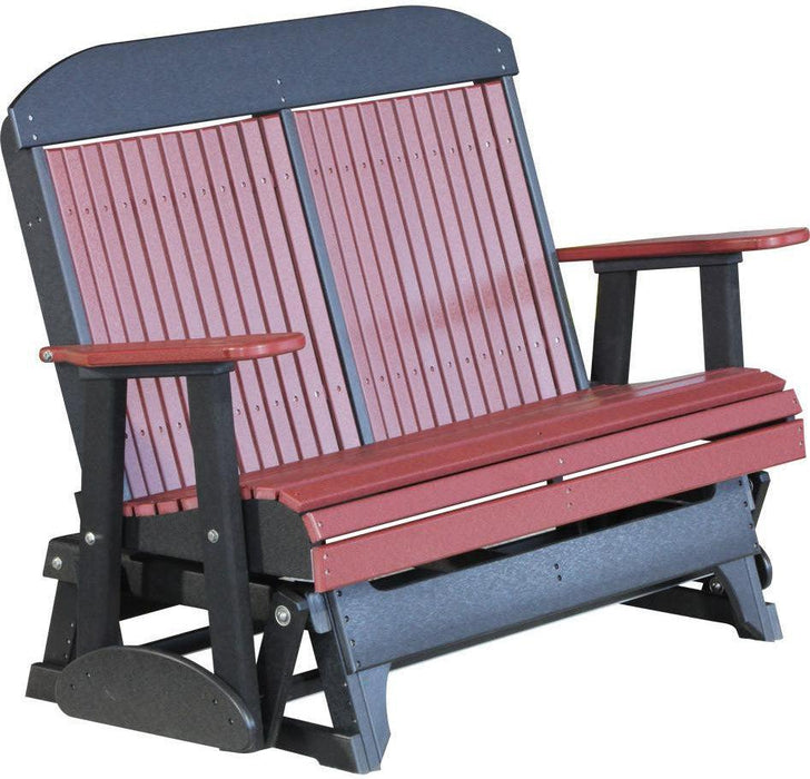 LuxCraft Classic Highback 4ft. Recycled Plastic Patio Glider