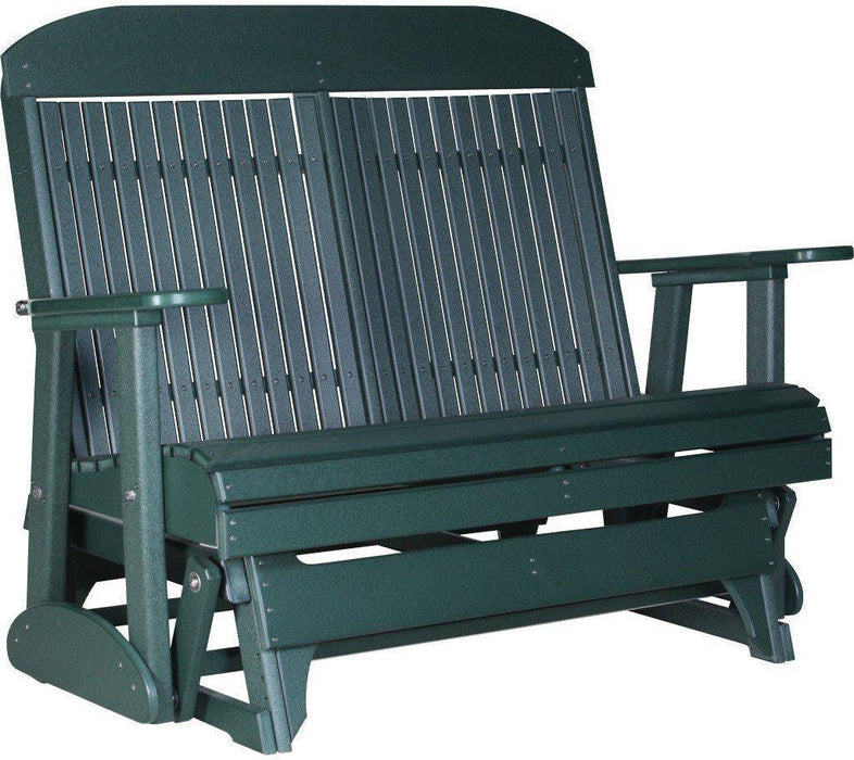 LuxCraft Classic Highback 4ft. Recycled Plastic Patio Glider