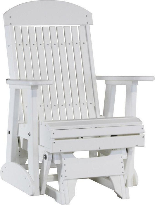 LuxCraft Classic Highback Recycled Plastic 2ft Glider Chair