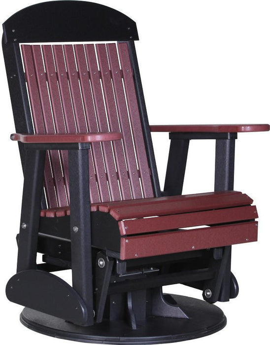 LuxCraft Classic Highback Recycled Plastic 2ft Swivel Glider Chair