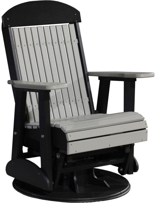 LuxCraft Classic Highback Recycled Plastic 2ft Swivel Glider Chair