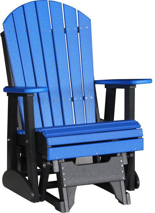 LuxCraft Recycled Plastic 2' Adirondack Glider Chair