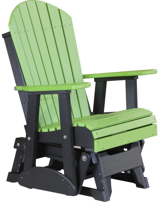 LuxCraft Recycled Plastic 2' Adirondack Glider Chair