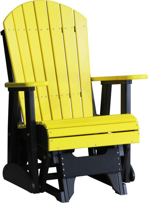 LuxCraft Recycled Plastic 2' Adirondack Glider Chair