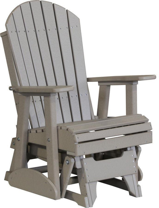 LuxCraft Recycled Plastic 2' Adirondack Glider Chair