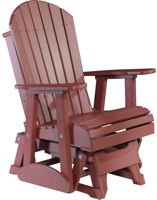 LuxCraft Recycled Plastic 2' Adirondack Glider Chair