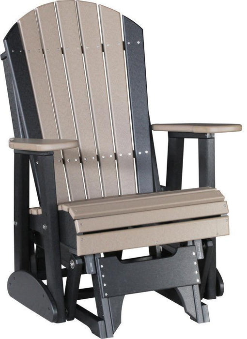 LuxCraft Recycled Plastic 2' Adirondack Glider Chair