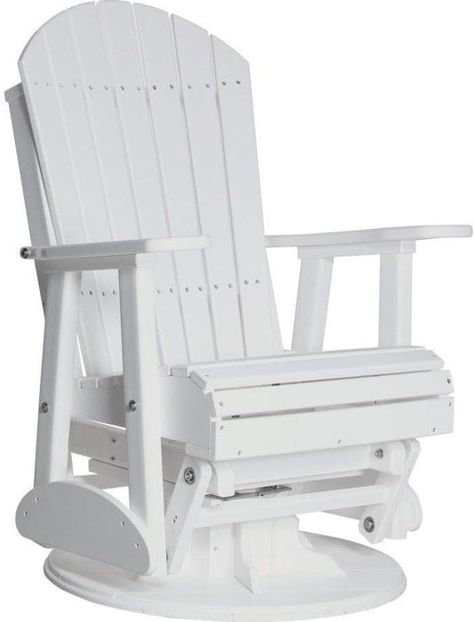 LuxCraft Recycled Plastic 2' Adirondack Swivel Glider Chair