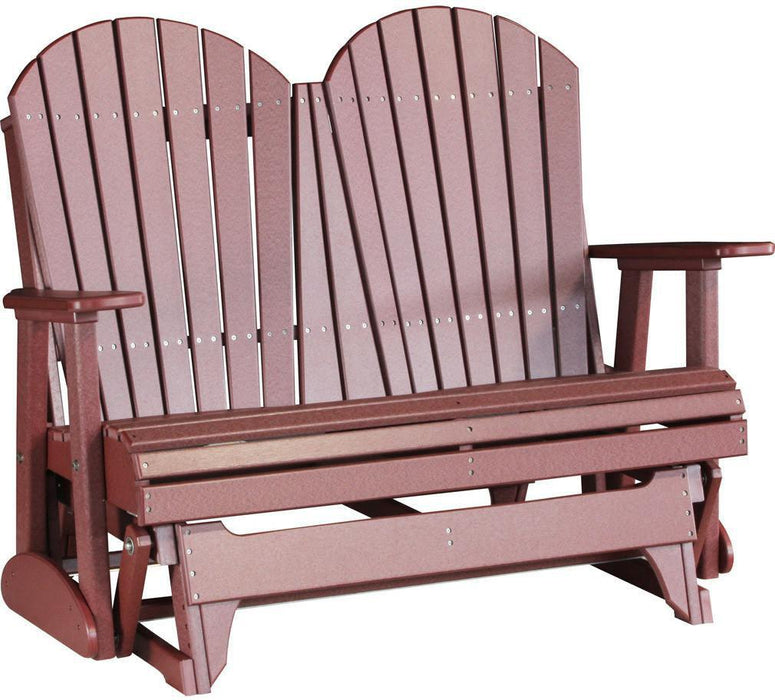 LuxCraft Recycled Plastic 4' Adirondack Glider Chair