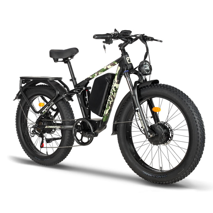 PHILODO Forester 60V Dual Motor Electric Bike Full Suspension