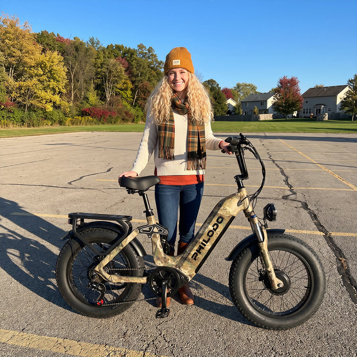 PHILODO Falcon 20" Step-Thru Fat Tire Electric Bike