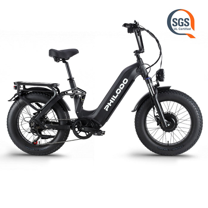 PHILODO Falcon 20" Step-Thru Fat Tire Electric Bike