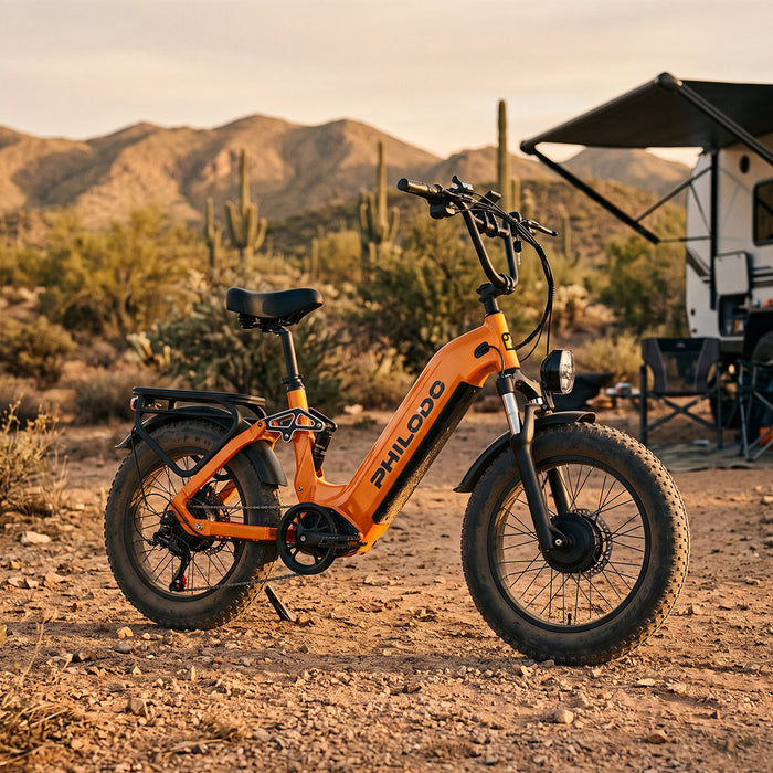 PHILODO Falcon 20" Step-Thru Fat Tire Electric Bike