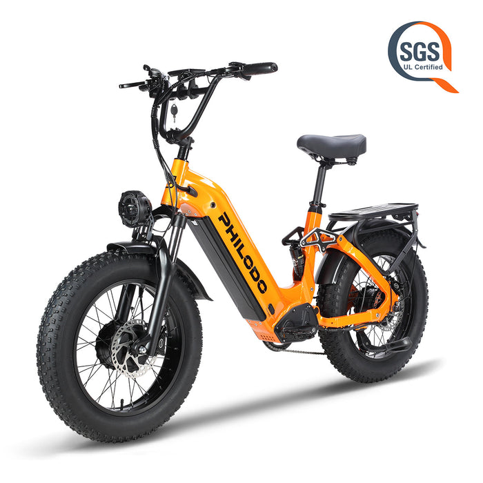 PHILODO Falcon 20" Step-Thru Fat Tire Electric Bike