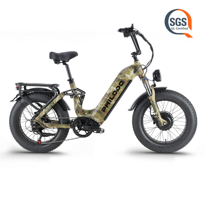 PHILODO Falcon 20" Step-Thru Fat Tire Electric Bike